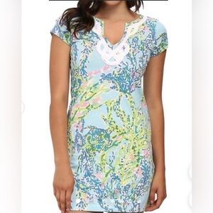 Lilly Pulitzer Brewster t-shirt dress Skye Blue Heaven Size XS